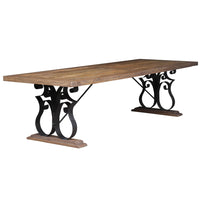 Michigan 3m French Iron Dining Table-Dovetailed & Doublestitched